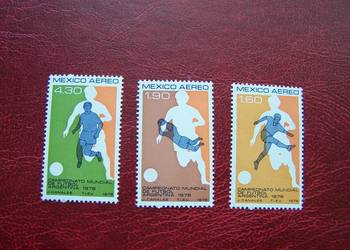 Meksyk 1978 MNH Mi. 1588/90 Sport Piłka nożna MŚ Argentyna
