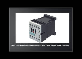 stycznik 3RH1122-1BB40 ; Stycznik pomocniczy 2NO + 2NC 24V 6