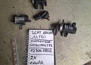 SEAT AROSA 1,4 TDI czujnik mapsensor 0281002177 zawór podciśnienia 1J906283