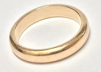 Złota OBRĄCZKA damska 18K MASYWNA Egipski wyrób 24