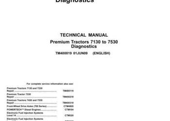 John Deere 7130 7230 7330 7430 7530 instrukcja napraw PL