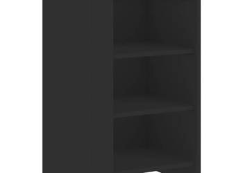 Szafka czarna 45x35x75 cm materiał drewnopochodny WM-848382