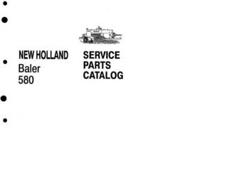 New Holland 580 prasa katalog części