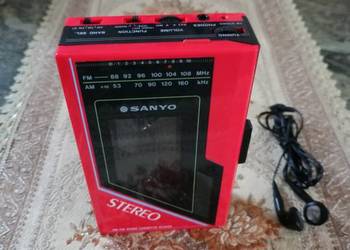 Walkman SANYO z Radiem Japan 80 Lata Vintage