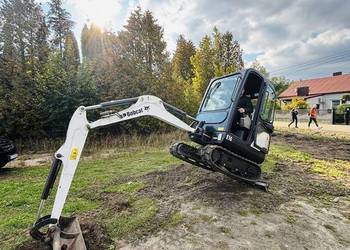 Minikoparka Bobcat E16 wynajem, JCB, cat, doosan, Takeuchi