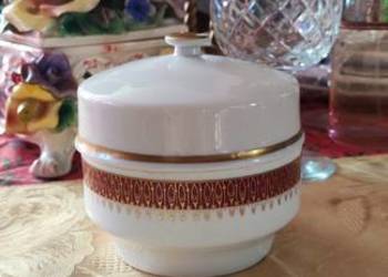 Cukiernica bomboniera bordo złoto porcelana Weimar Eleganz Cukiernica bomboniera bordo złoto porcelana Weimar Eleganz