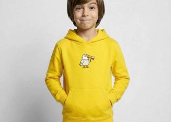 Dziecięca bluza z kapturem patriotyczna flaga Polska orzełek