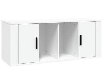 Szafka pod TV biała 100x35x40 cm materiał drewnopochodny WM-816800