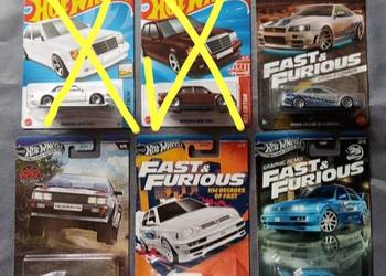 Hot Wheels zestaw 4 sztuki,VW Jetta MK3 Nissan Skyline GT-R Audi