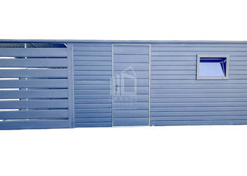 Schowek Domek ogrodowy 4,5x2,5m + wiata 2m Drzwi Okno dach ID803