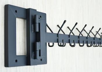 WIESZAK SKŁADANY NA ZAWIASACH DO SZATNI METALOWY OBROTOWY SZATNIOWY 100 cm