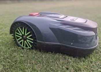 Koła koło kolce 2 szt do kosiarka Parkside PAMRS 1000 A1 zielone paski