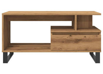 Stolik kawowy dąb artisan 90x49x45 cm materiał drewnopochodny WM-857455