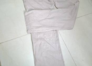 Męskie spodnie bawełniane lniane styl Chino 34 L/XL
