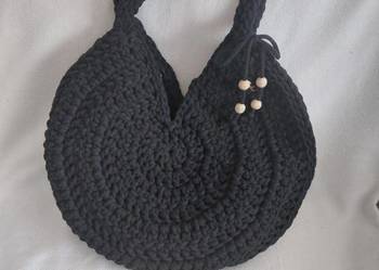 Torebka ze sznurka bawełnianego na szydełku