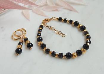 Komplet biżuterii bransoletka i kolczyki