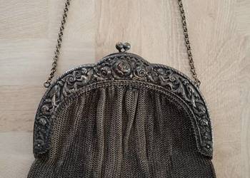 Zabytkowa Torebka balowa z patyną Secesja