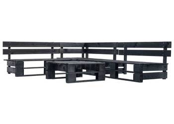 vidaXL 4-cz. zestaw ogrodowy, palety z drewna(SKU:277420)