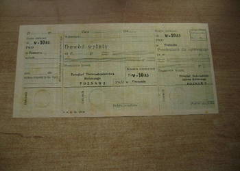 Starocie z PRL - Poczta = Pocztowa Kasa Oszczędności blankiet z 1947r.