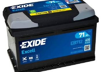 Akumulator Exide Excell 71Ah 670A PRAWY PLUS Darmowa Dostawa