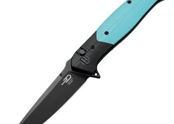 Nóż składany Bestech Swordfish Black/Light Blue G10, Black PVD 14C28N (BG6…