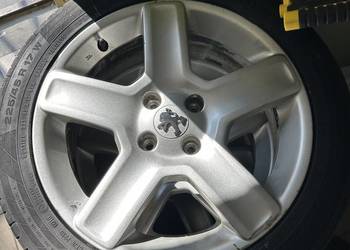 Sprzedam komplet kół alufelg peugeot 4x108 et 32 225/45/17 cali