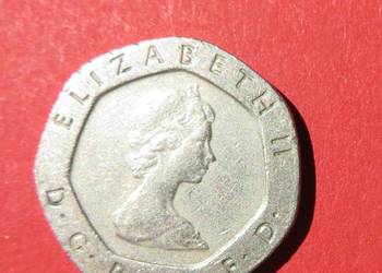 20 pence Elisabeth II, r.1982