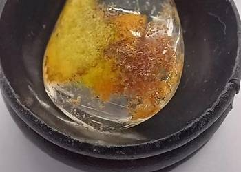 Kolekcjonerski naturalny kwarc fantomowy żółty a#26 22x14mm