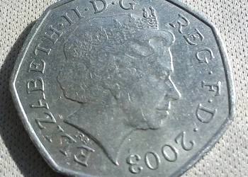 WIELKA BRYTANIA-50  PENCE-2003 r