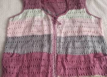 Kamizelka damska na drutach 48