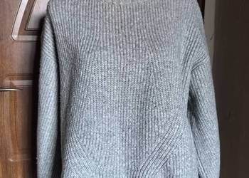Sweter damski rozmiar M gruby szary H&M