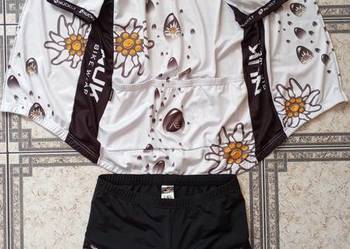 Nuckily strój rowerowy kolarski damski komplet spodenki koszulka 2XL