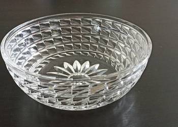 Przepiękna Duża Kryształowa Miska