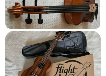 Skrzypce gitary ukulele RÓŻNE ROZMIARY