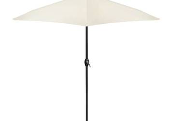 Składany parasol ogrodowy balkonowy regulowany 210 cm beżowy
