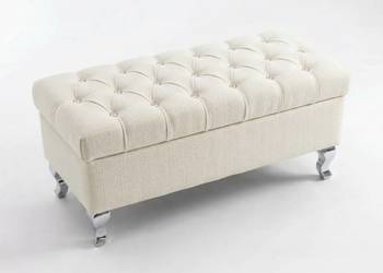 Pufa ze schowkiem 100x40, Ludwik Pikowana otwierana