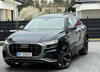 Audi Q8 50 TDi Oś Skrętna Masaże Wentyle Panorama Felgi R23 Virtual Kamery…