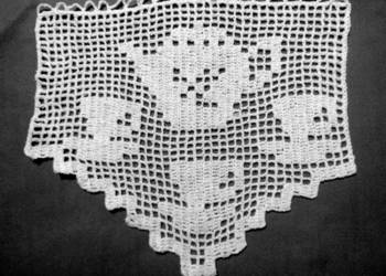 FILIŻANKI IMBRYCZEK szydełkowe ok.46 x  42 cm