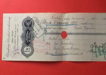 ( 1504 ) Weksel Wystawiony W Krakowie