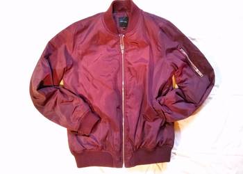 Kurtka bomberka damska, flyers, New look, r. S, wiśniowa Kurtka bomberka damska, flyers, New look, r. S, wiśniowa