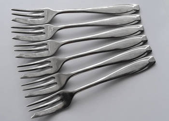 Widelczyki deserowe (nr.1), KANT BAKELIT, Gerlach, sztućce PRL