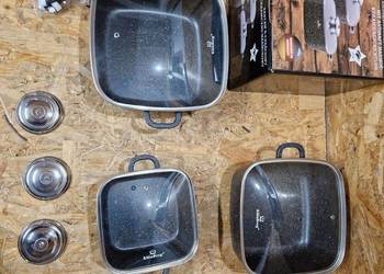 Zestaw garnków KLONBERG ceramiczne 6 el Marmurowych KB-4057