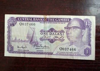 Banknot 1 dalasi Gambia