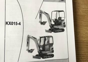 dtr instrukcja obsługi koparka kubota kx015-4 i inne