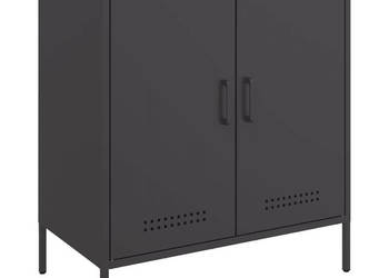 Szafka czarna 68x39x79 cm stal WM-842976