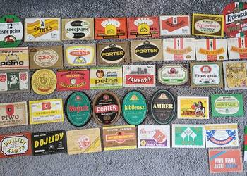Etykiety piwne zestaw 180 etykiet piwnych głównych polskie browary