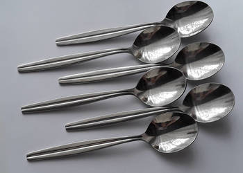 Łyżeczki do herbaty, MARS, ORBIS, Hefra, Hefrasil, sztućce PRL.