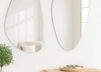 Zestaw dwóch luster o nieregularnym kształcie - SELENIT