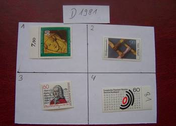 Niemcy 1981 MNH Znaczki z roczników WYBIERAJ