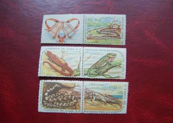 Kuba 1962 MNH  Mi. 820/24 Fauna Zwierzęta Gady  a